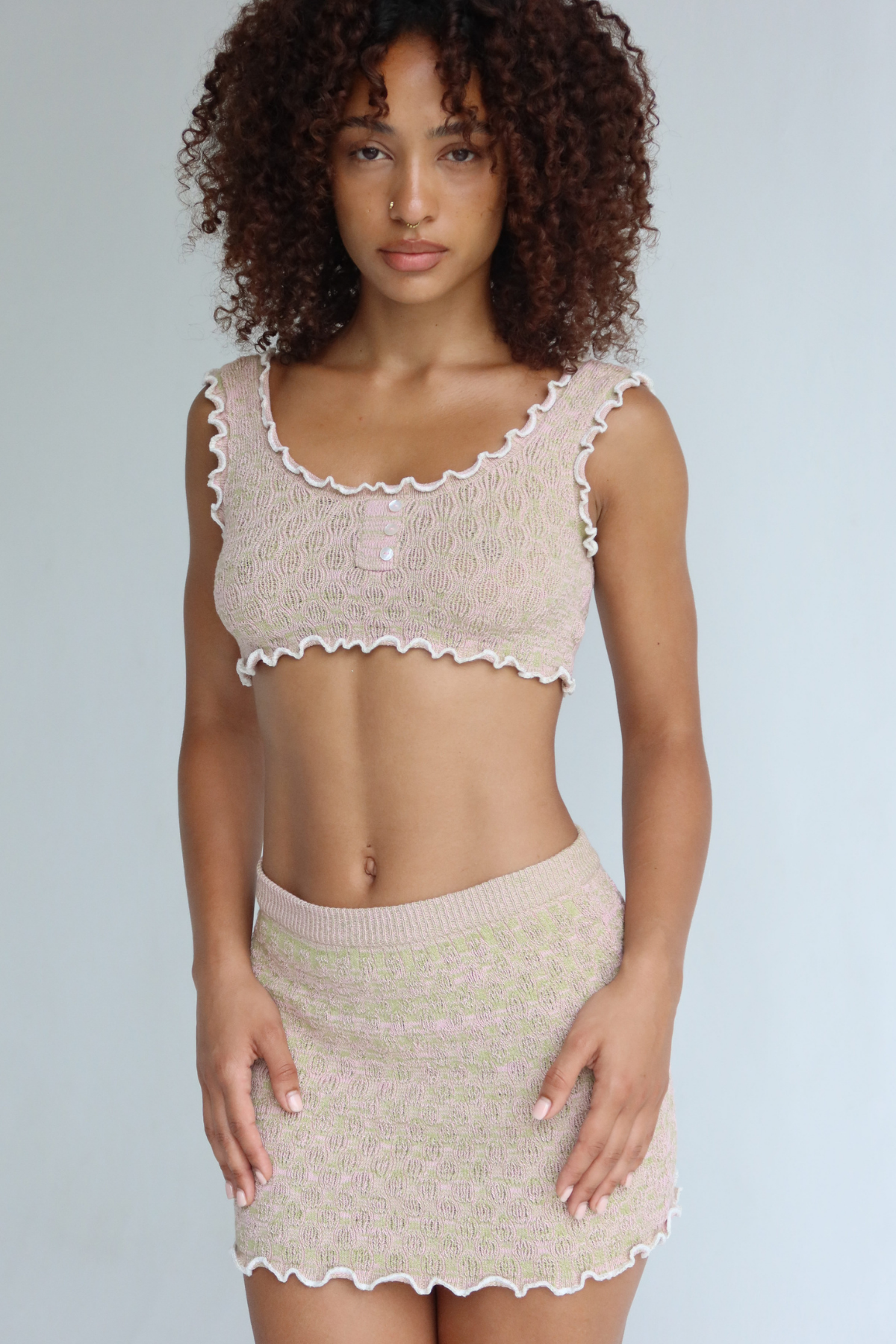 Gardenia Knit Mini Skirt