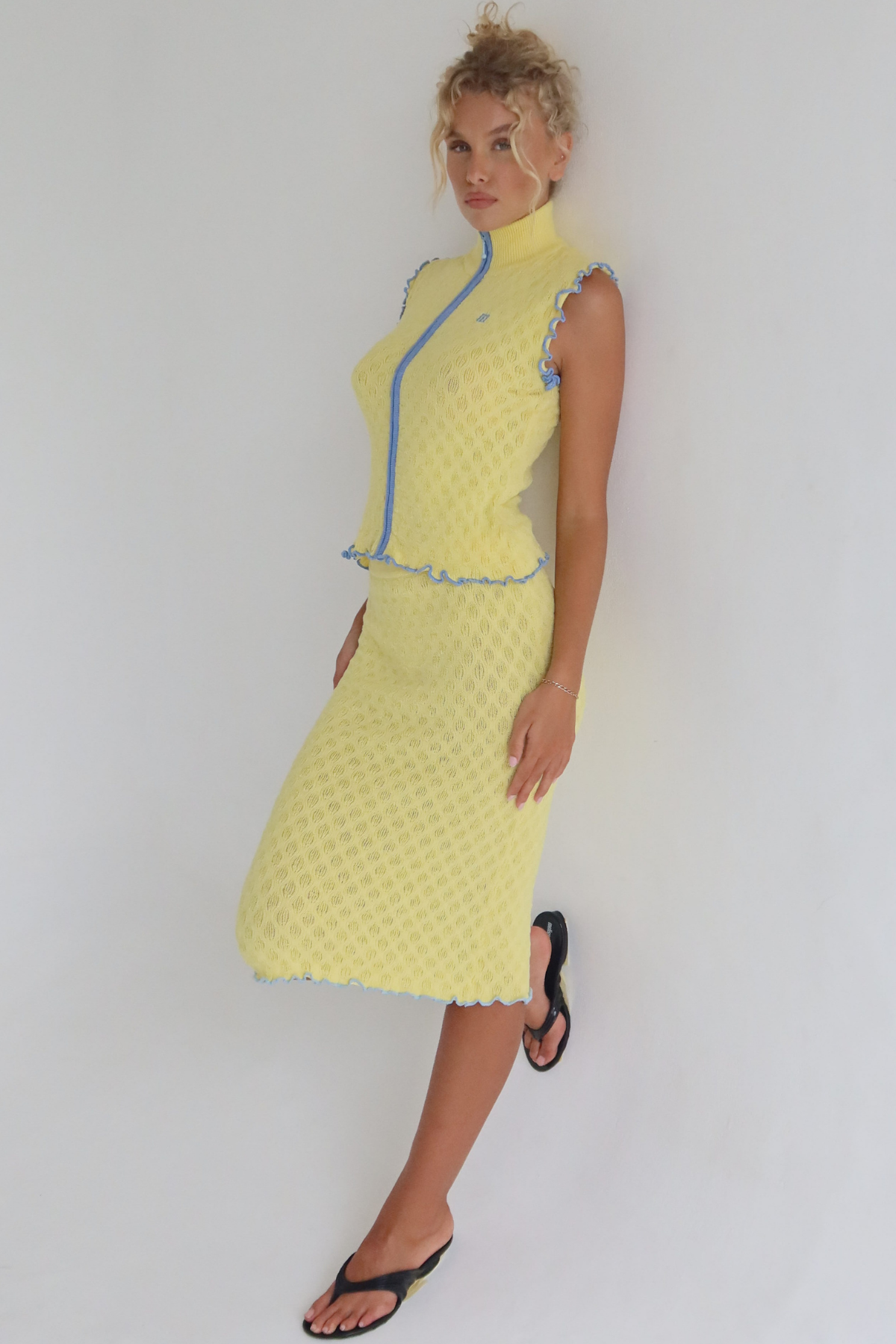 Gardenia Knit Midi Skirt