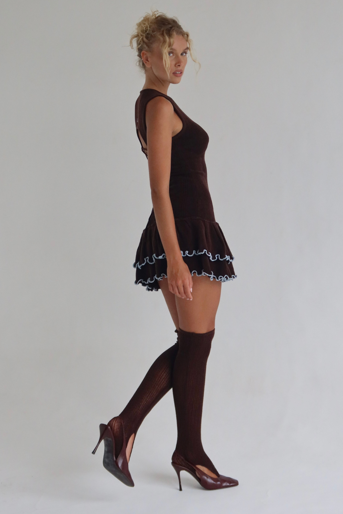 Marigold Knit Mini Dress