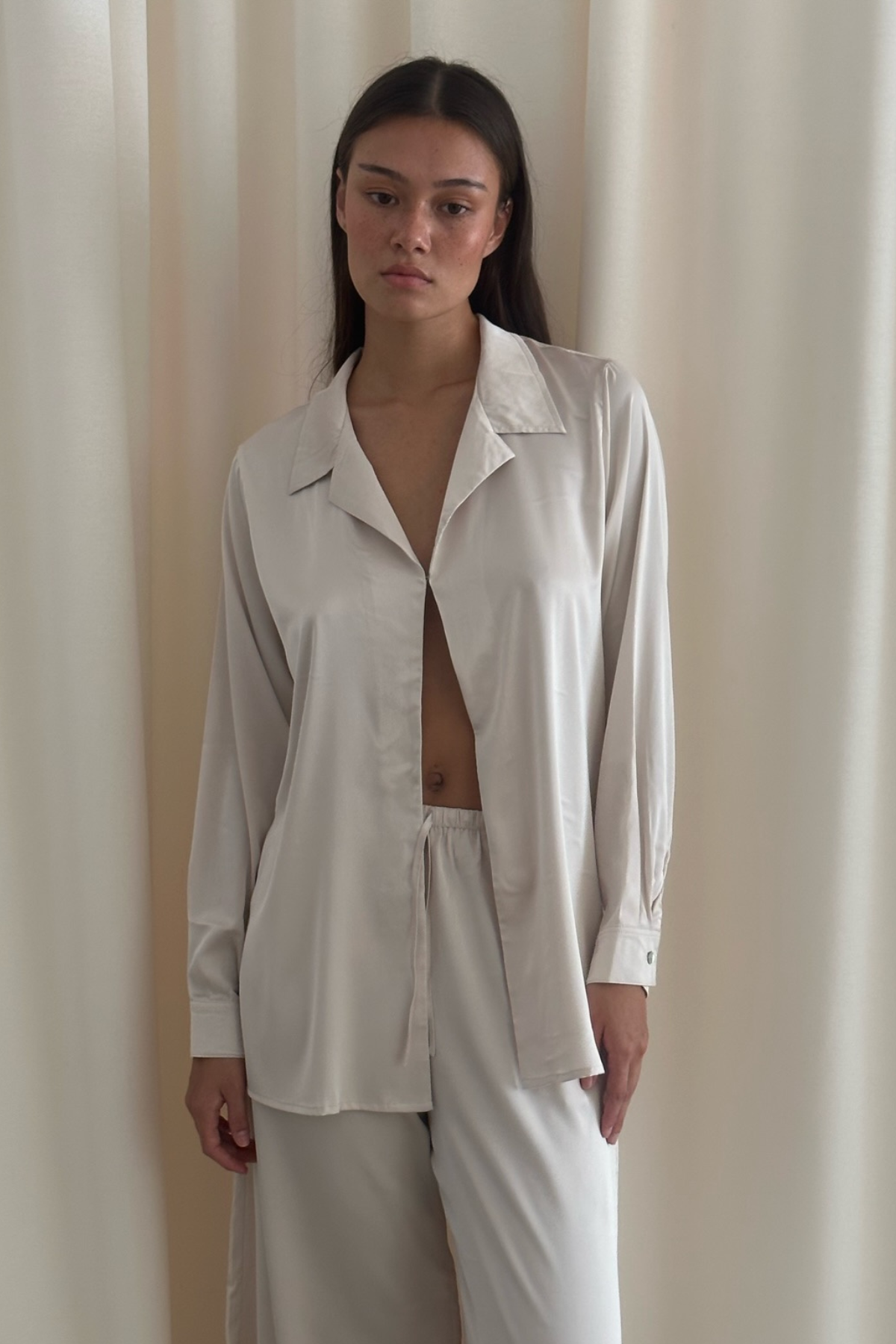 Bella Silky Shirt Champagne