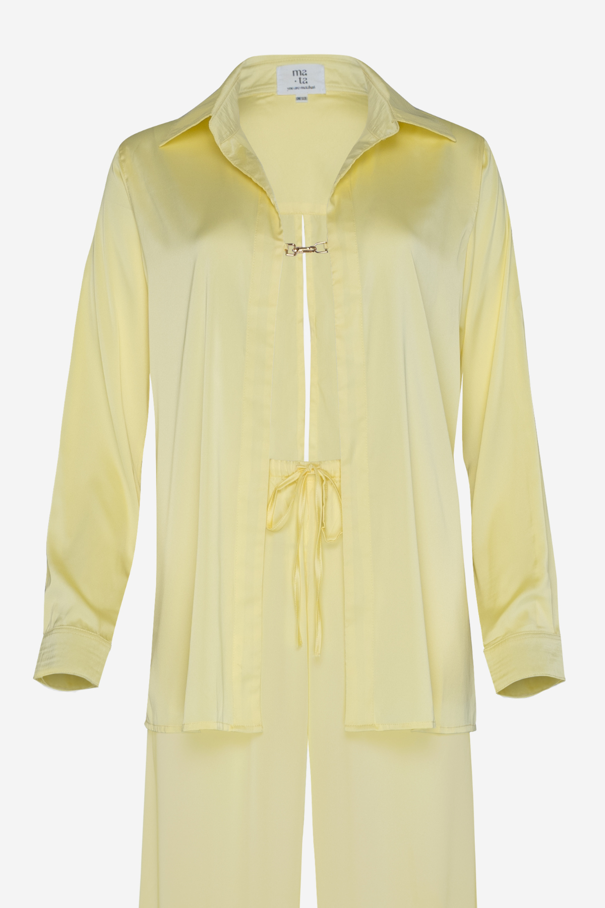 Bella Silky Shirt Yellow