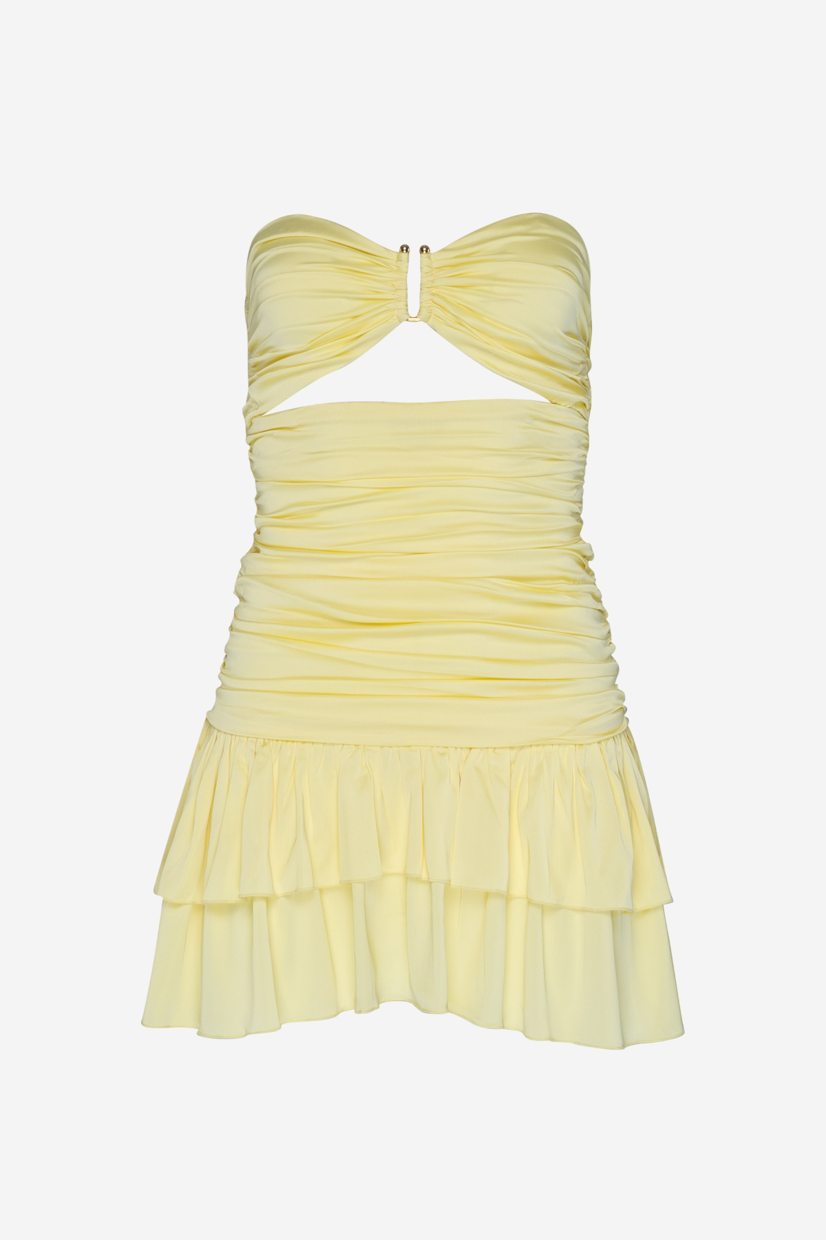 Kaia mini Dress in Citron Yellow