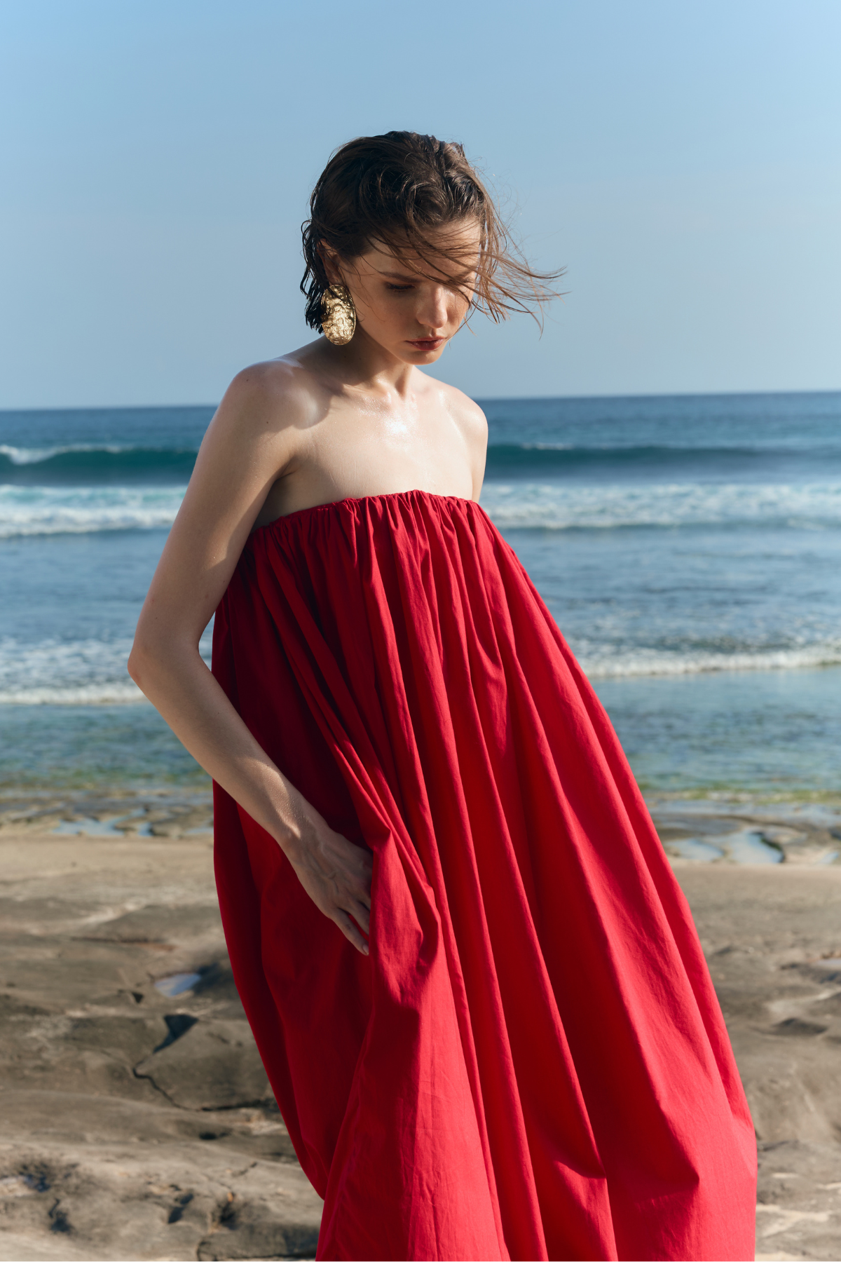 The Balloon Strapless Dress