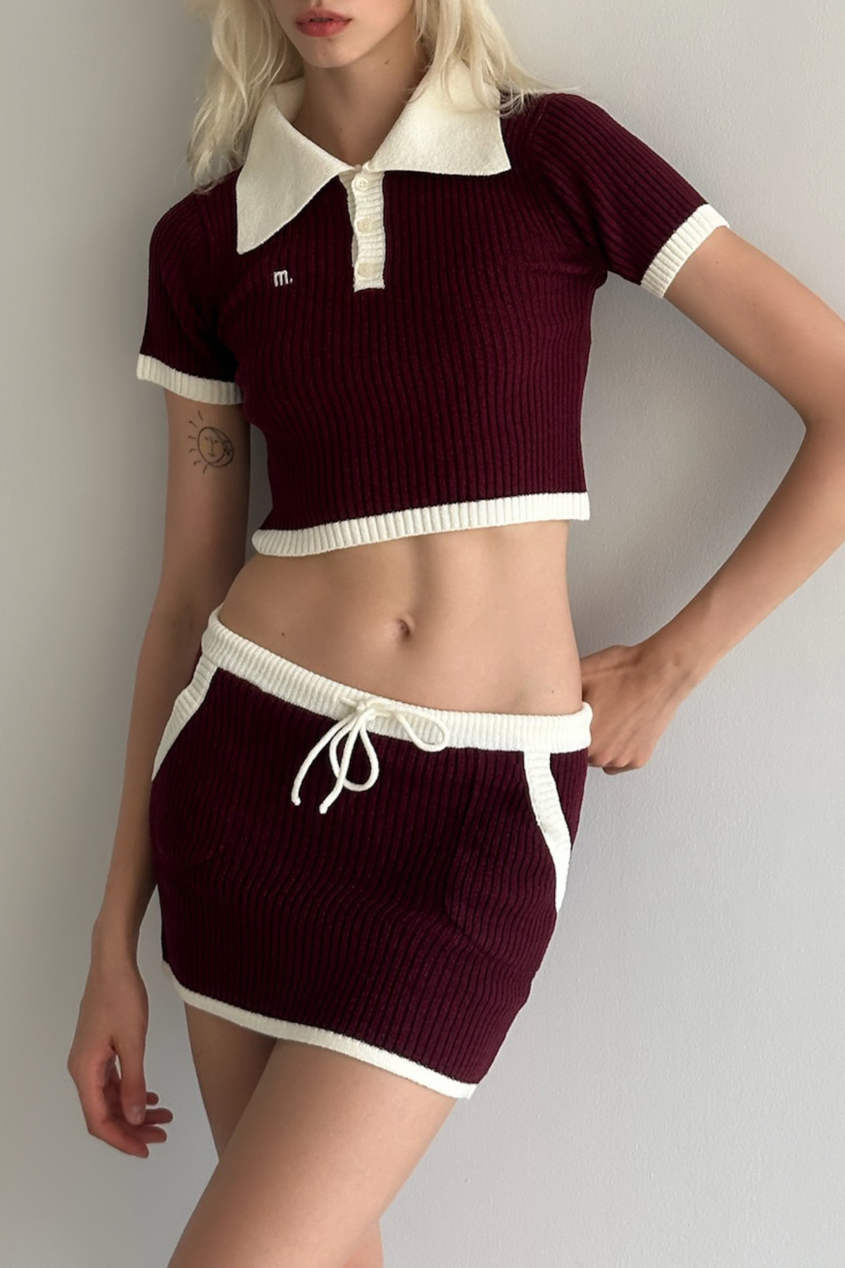 M. Mini Skirt Cabernet