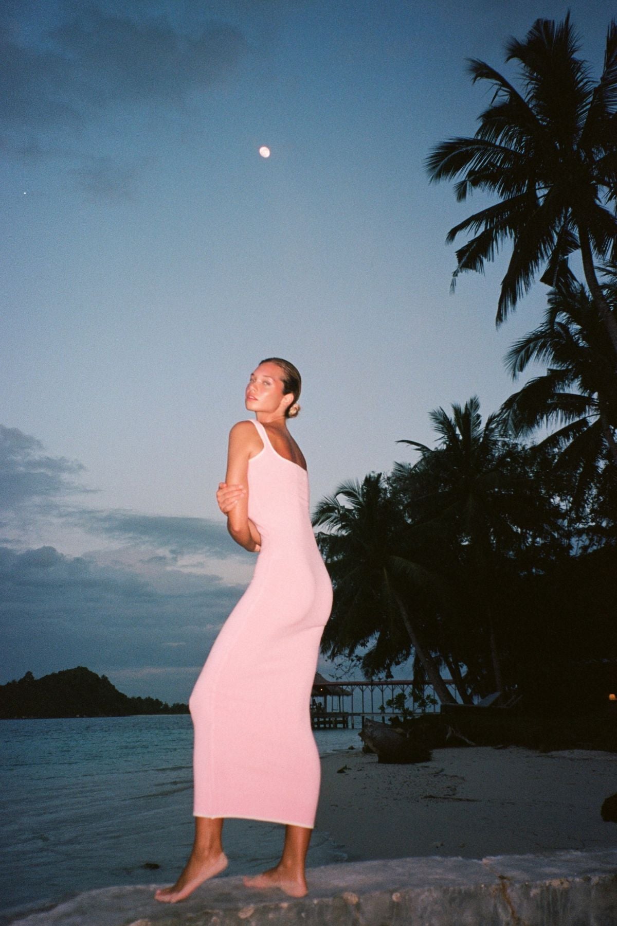 M. Maxi Dress Baby Pink