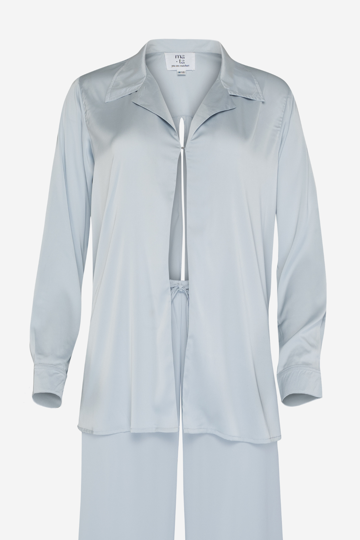 Bella Silky Shirt Silver