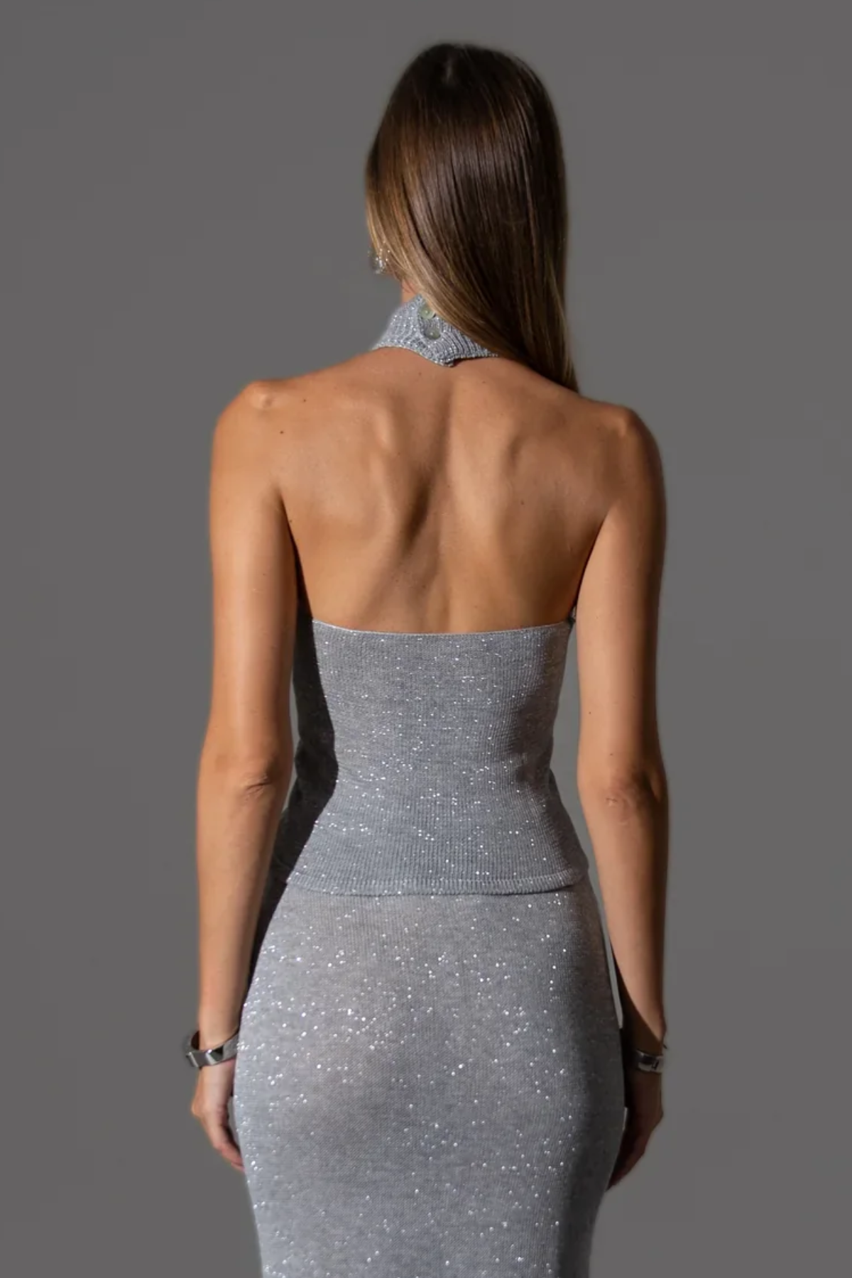 Hourglass Top Silver