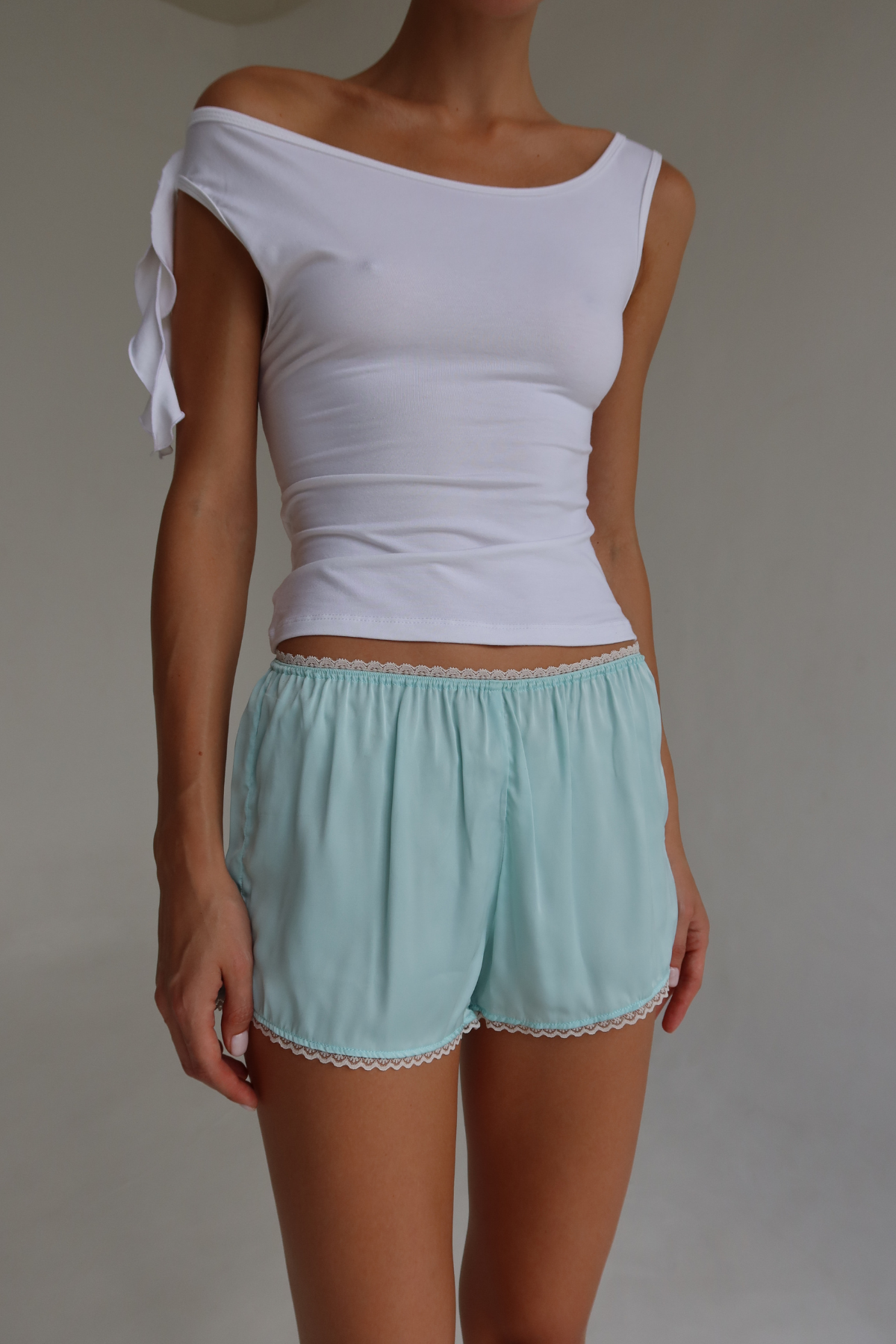 Silky Shorts Blue