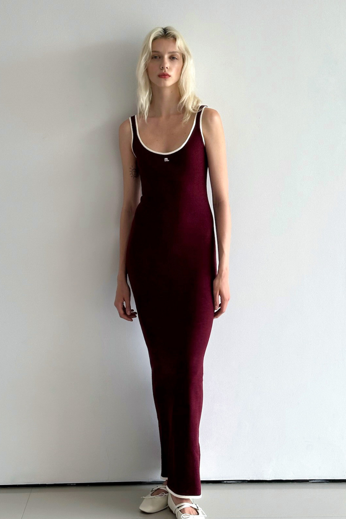 M. Maxi Dress Cabernet