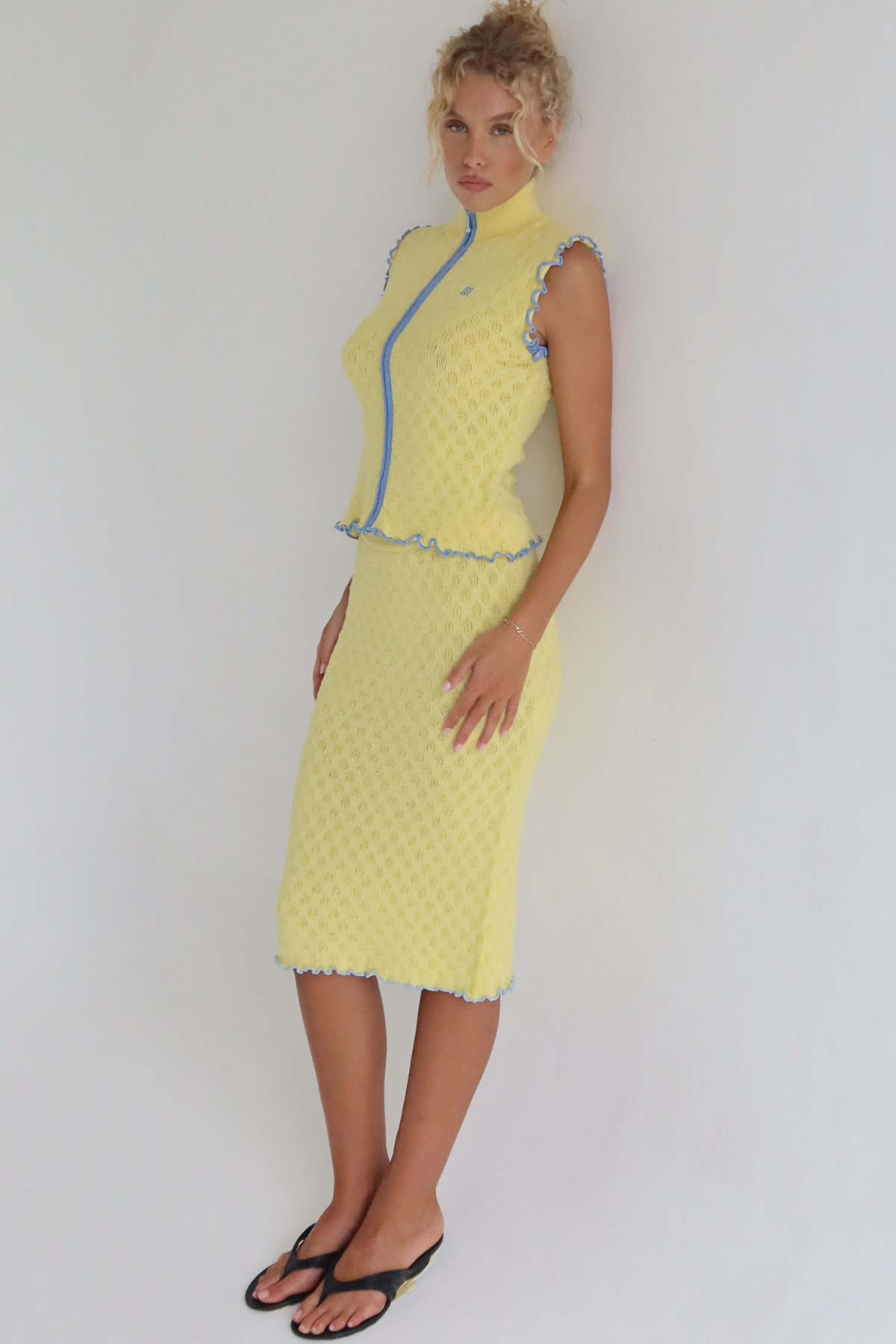 Magnolia Knit Zip Top