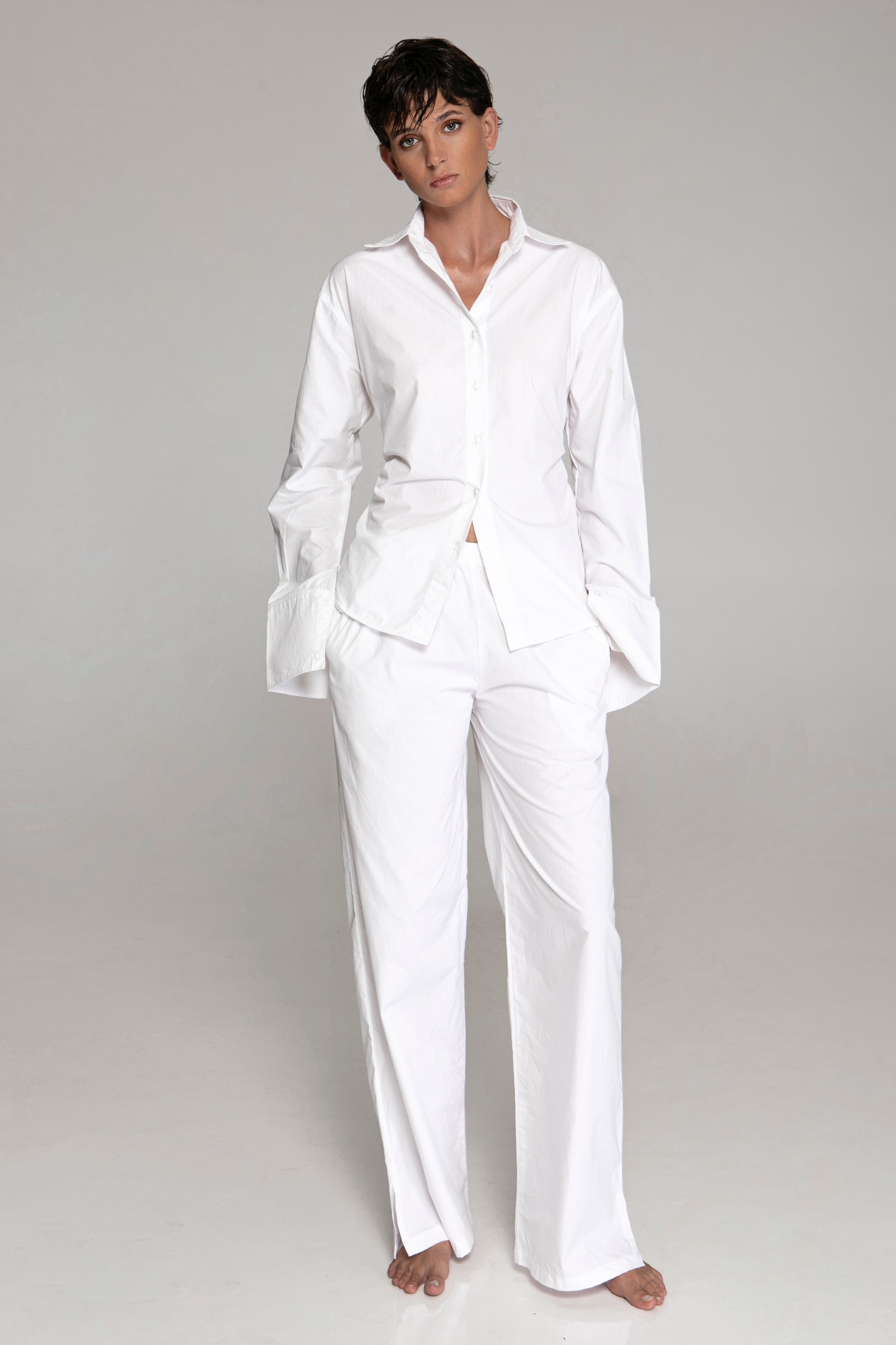 Demure Cotton Pants