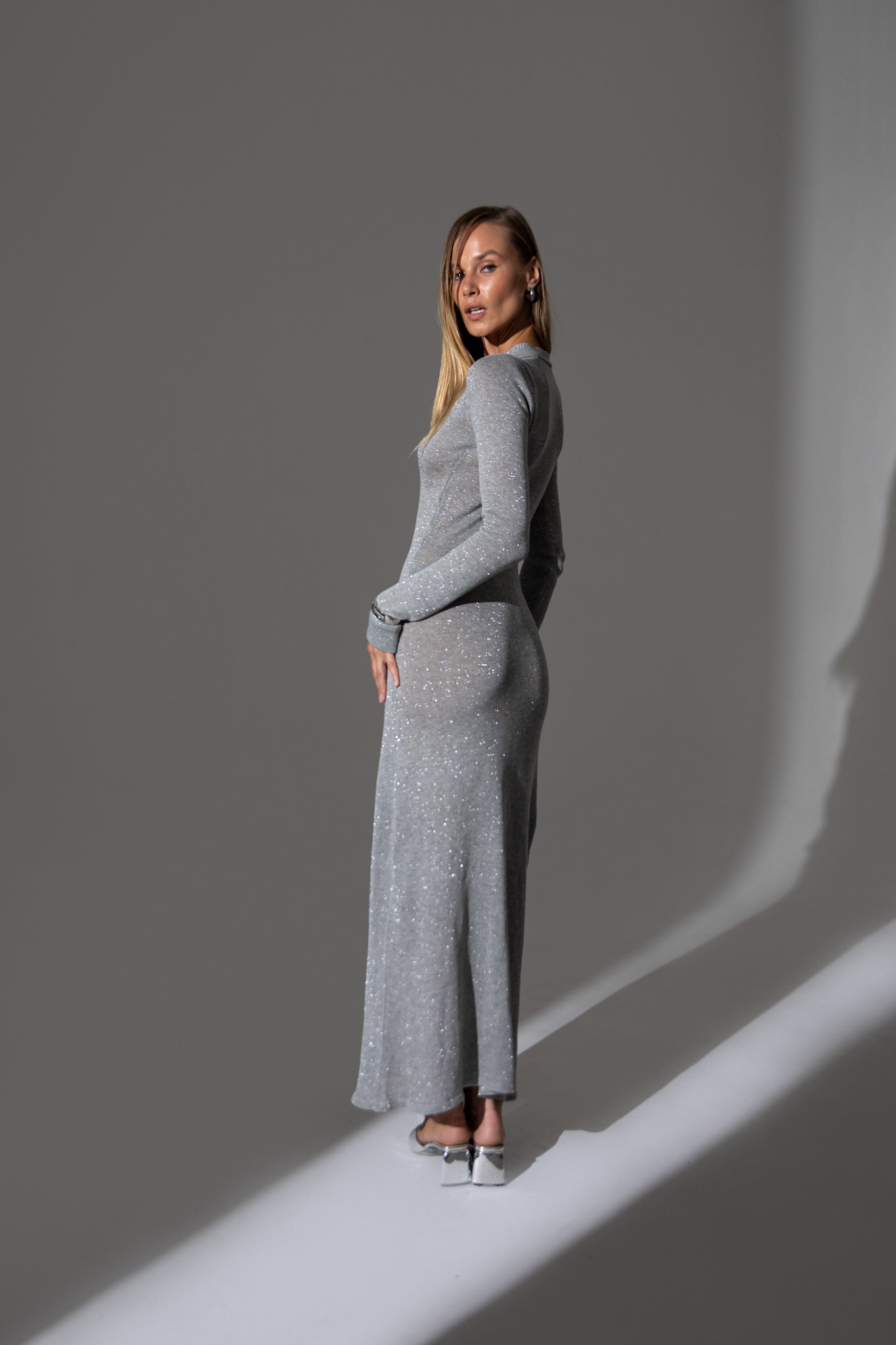 Cardigan dress Silver