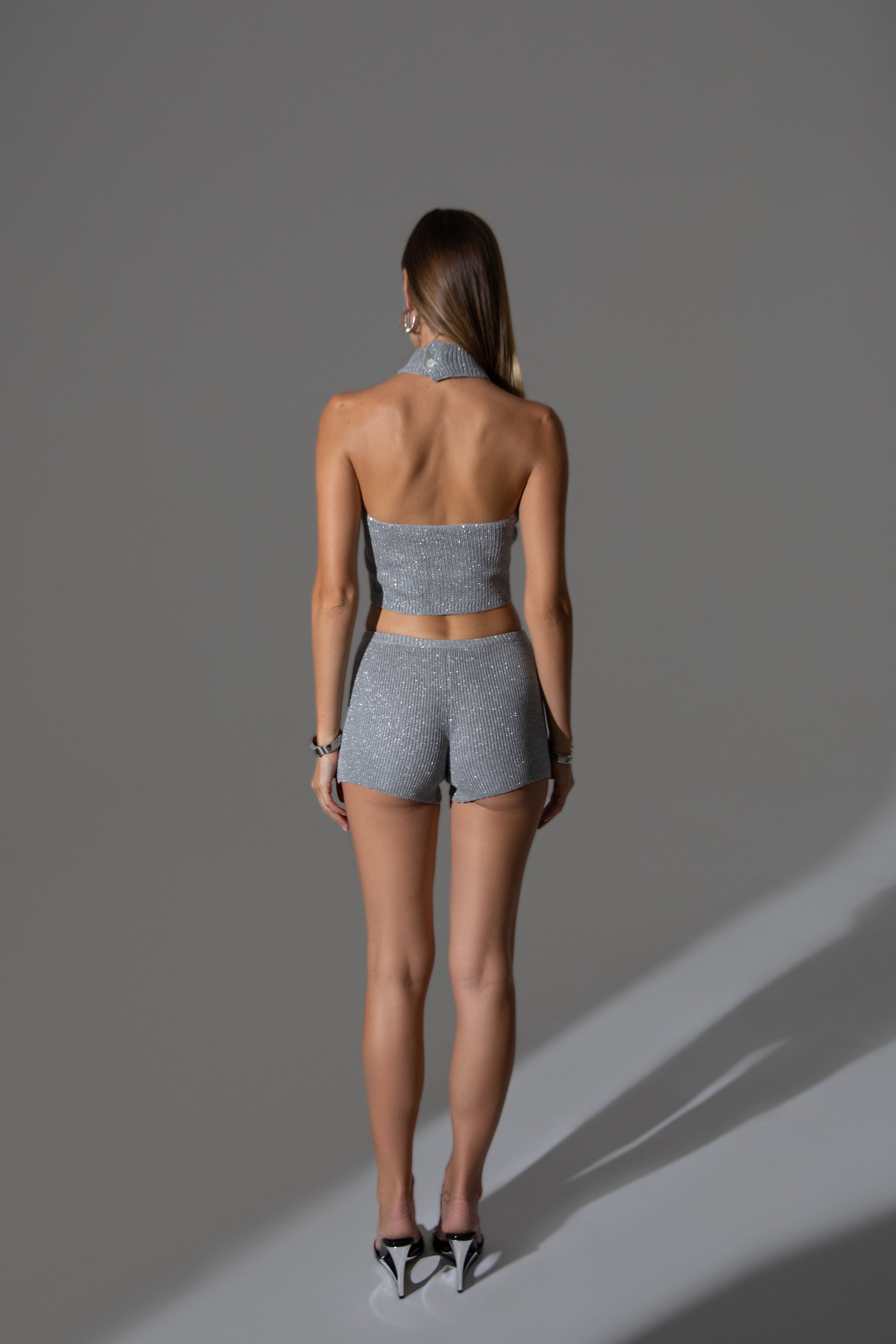 Bubbly Shorts Silver