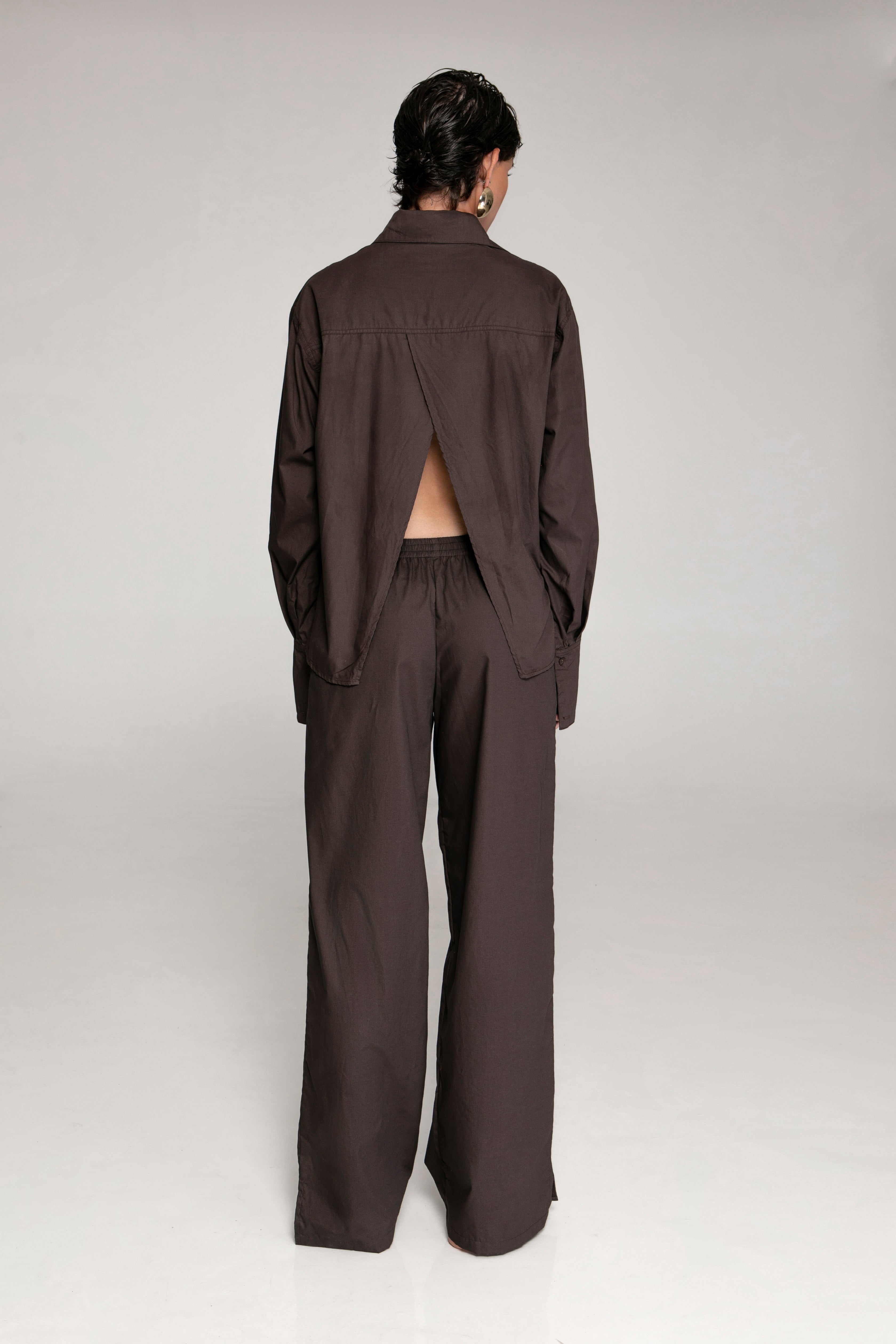 Demure Cotton Pants Brown