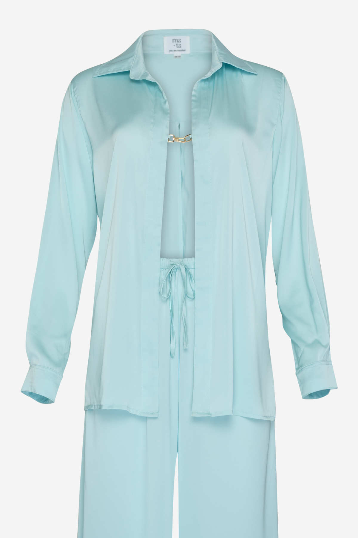 Bella Silky Shirt Blue