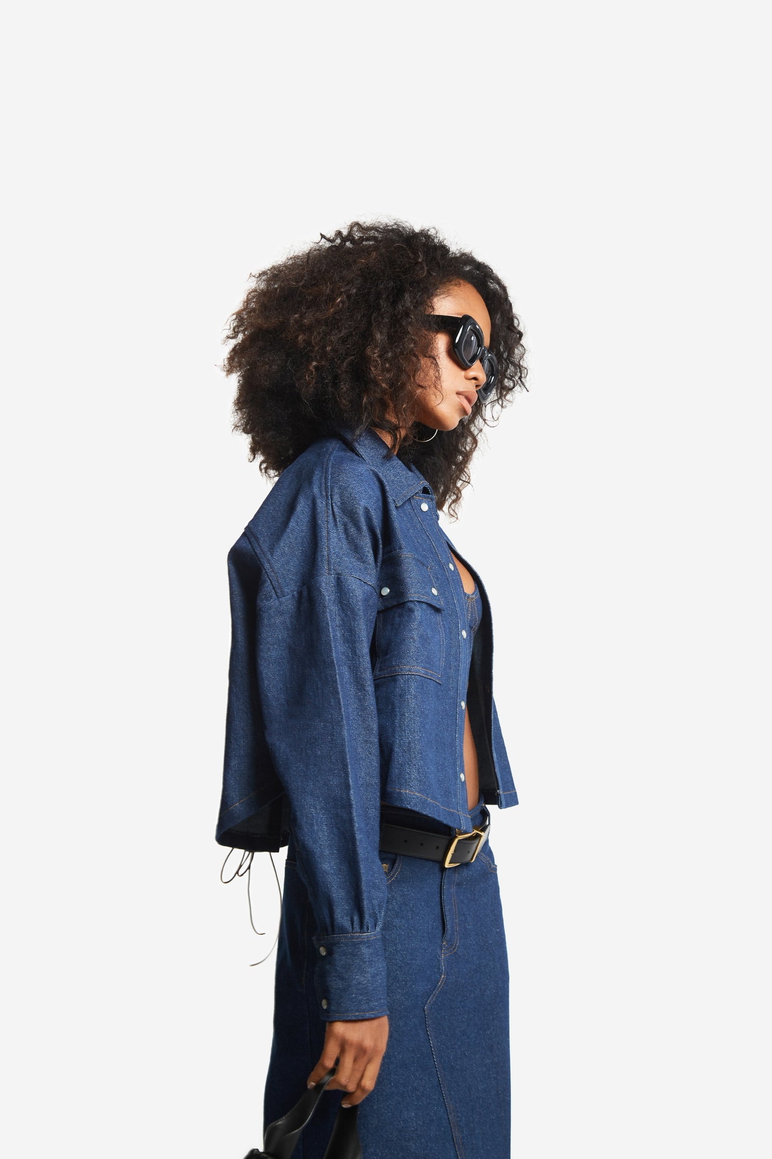 Oversized Denim Jacket Blue