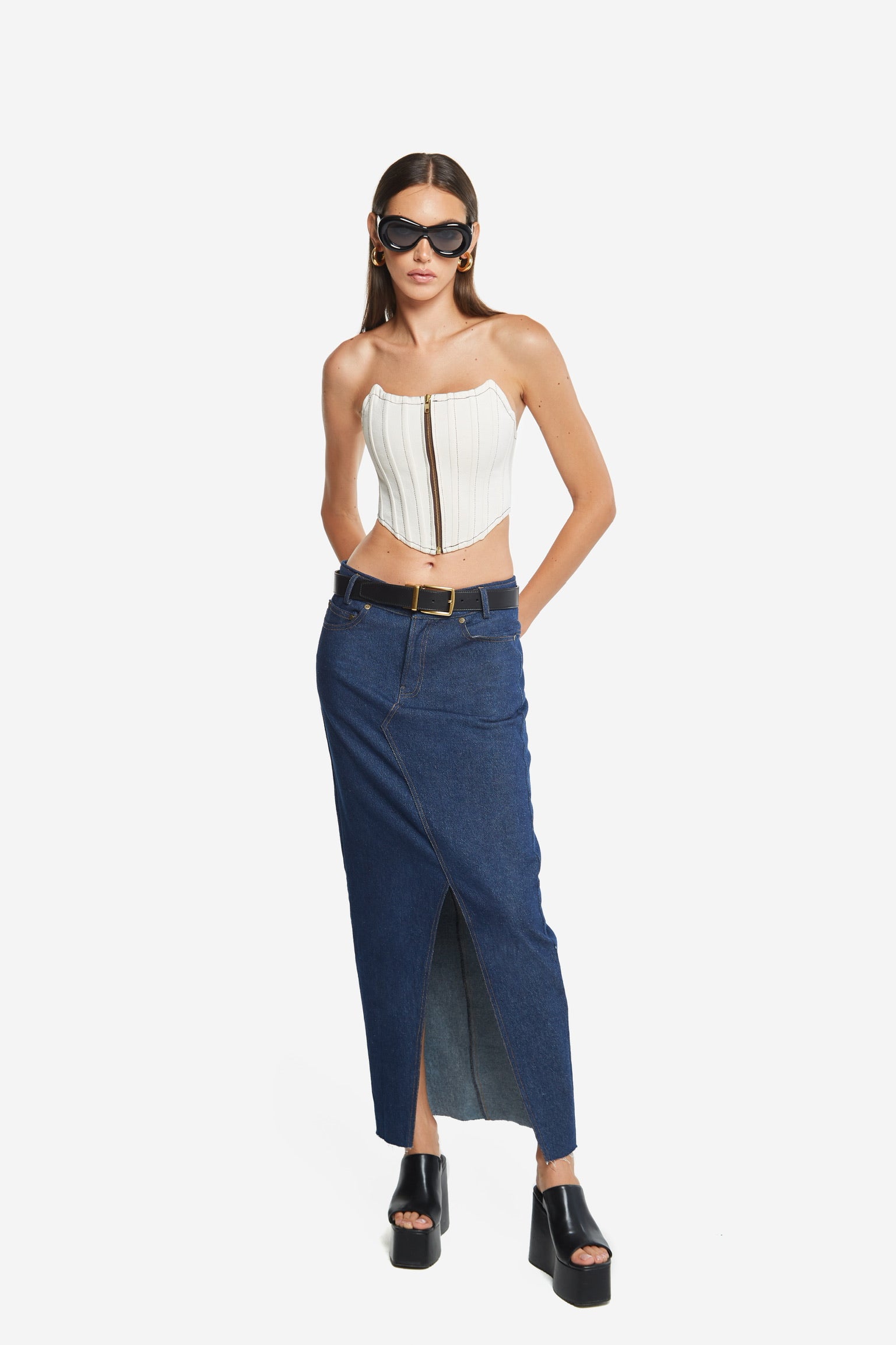 Maxi Denim Skirt