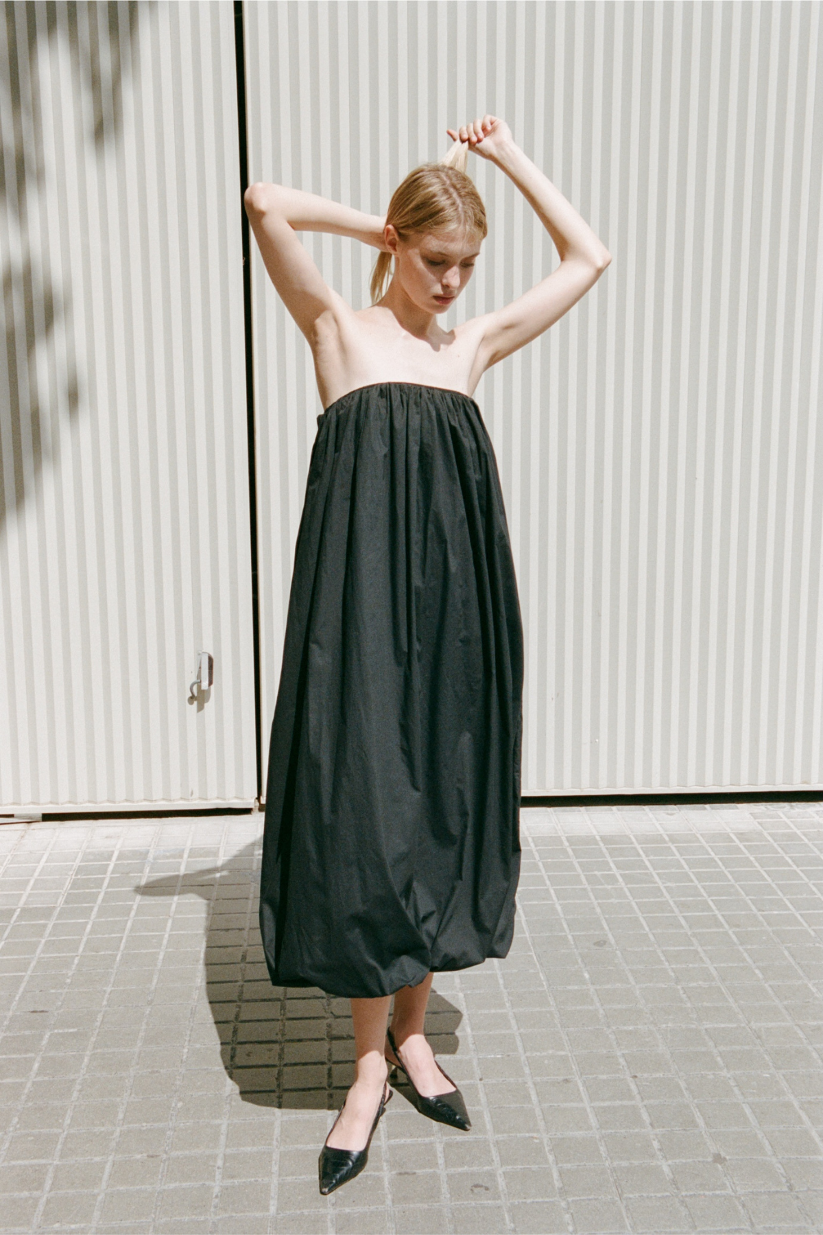 The Balloon Strapless Dress