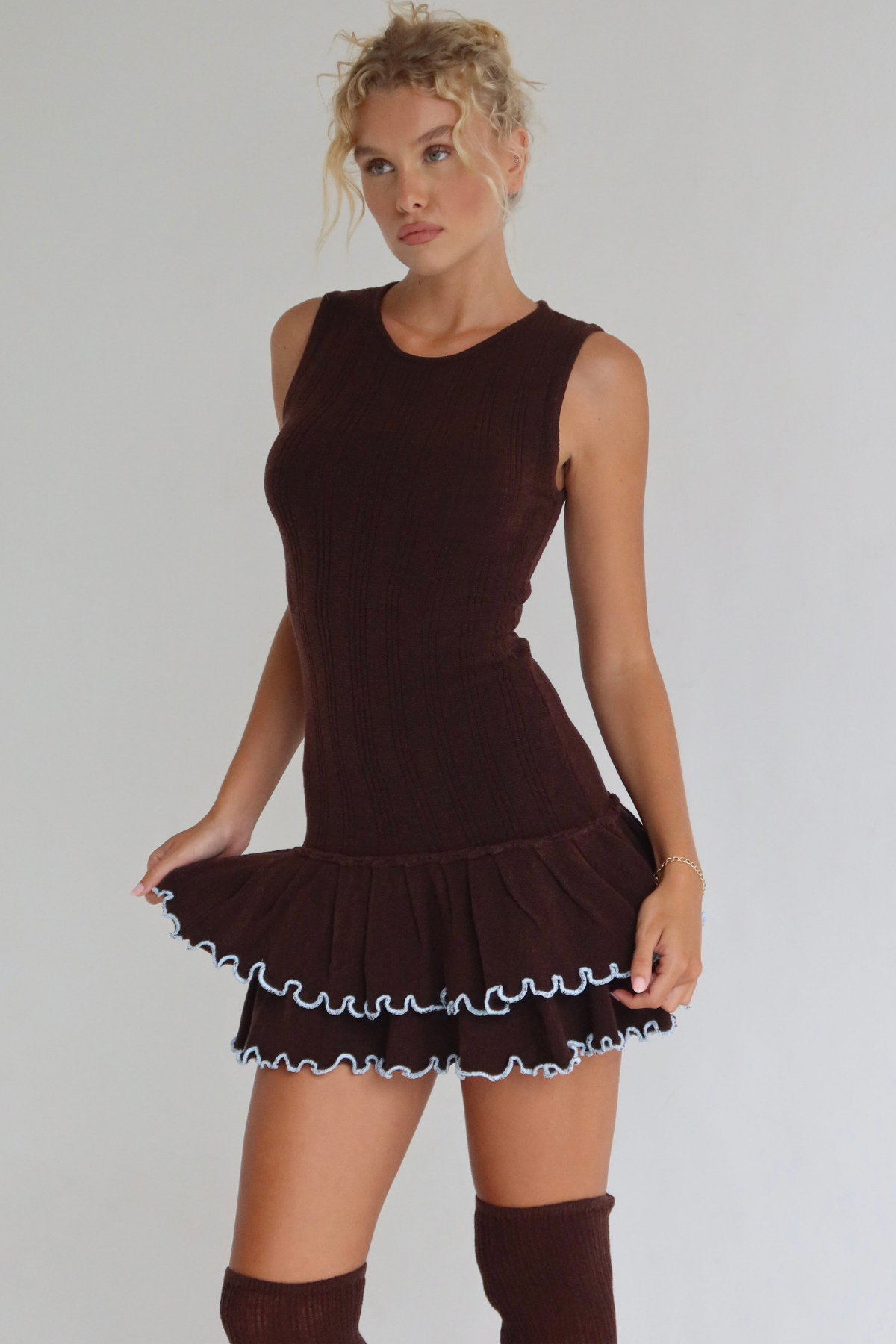 Marigold Knit Mini Dress