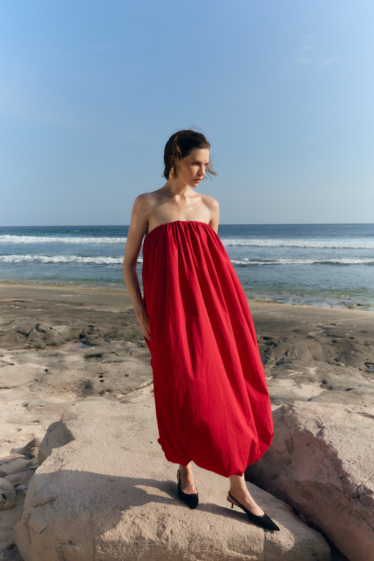 The Balloon Strapless Dress
