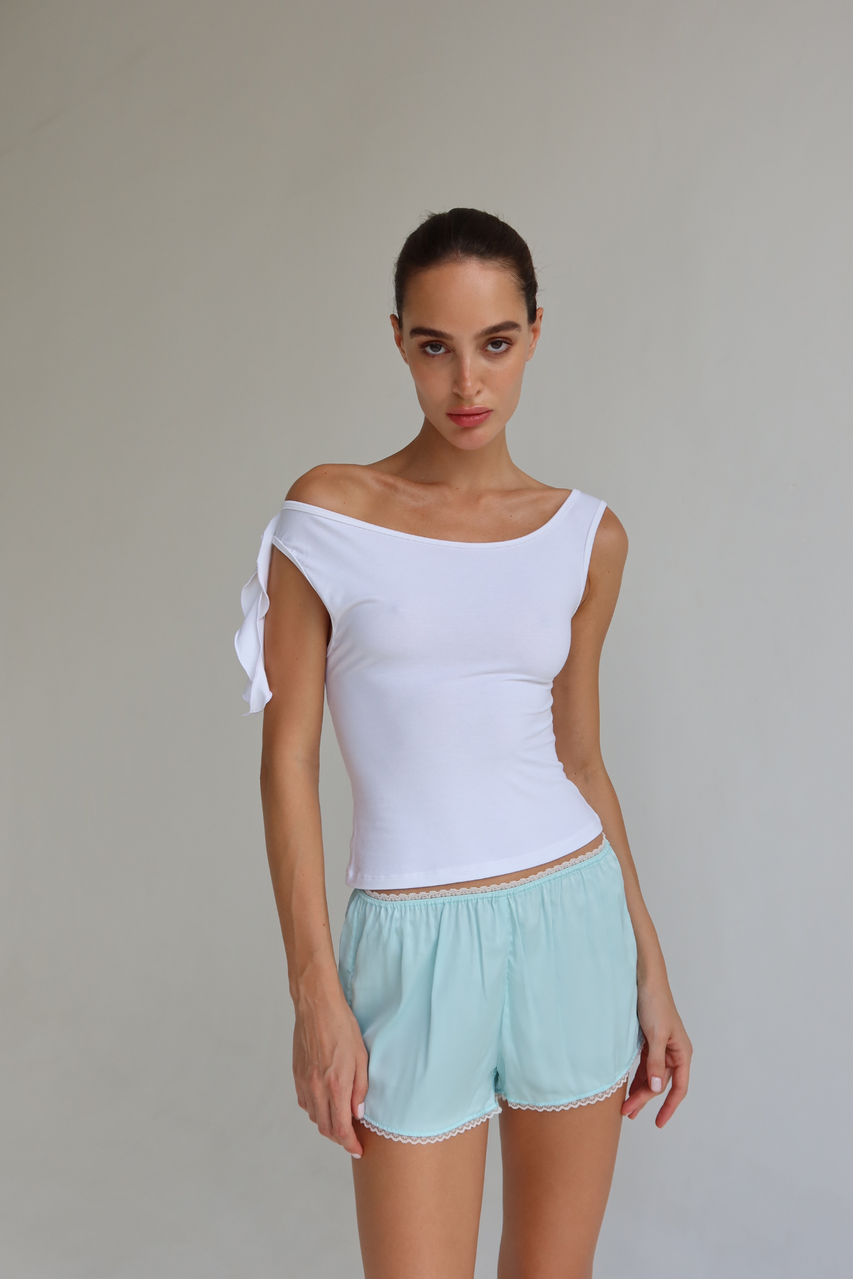 Silky Shorts Blue