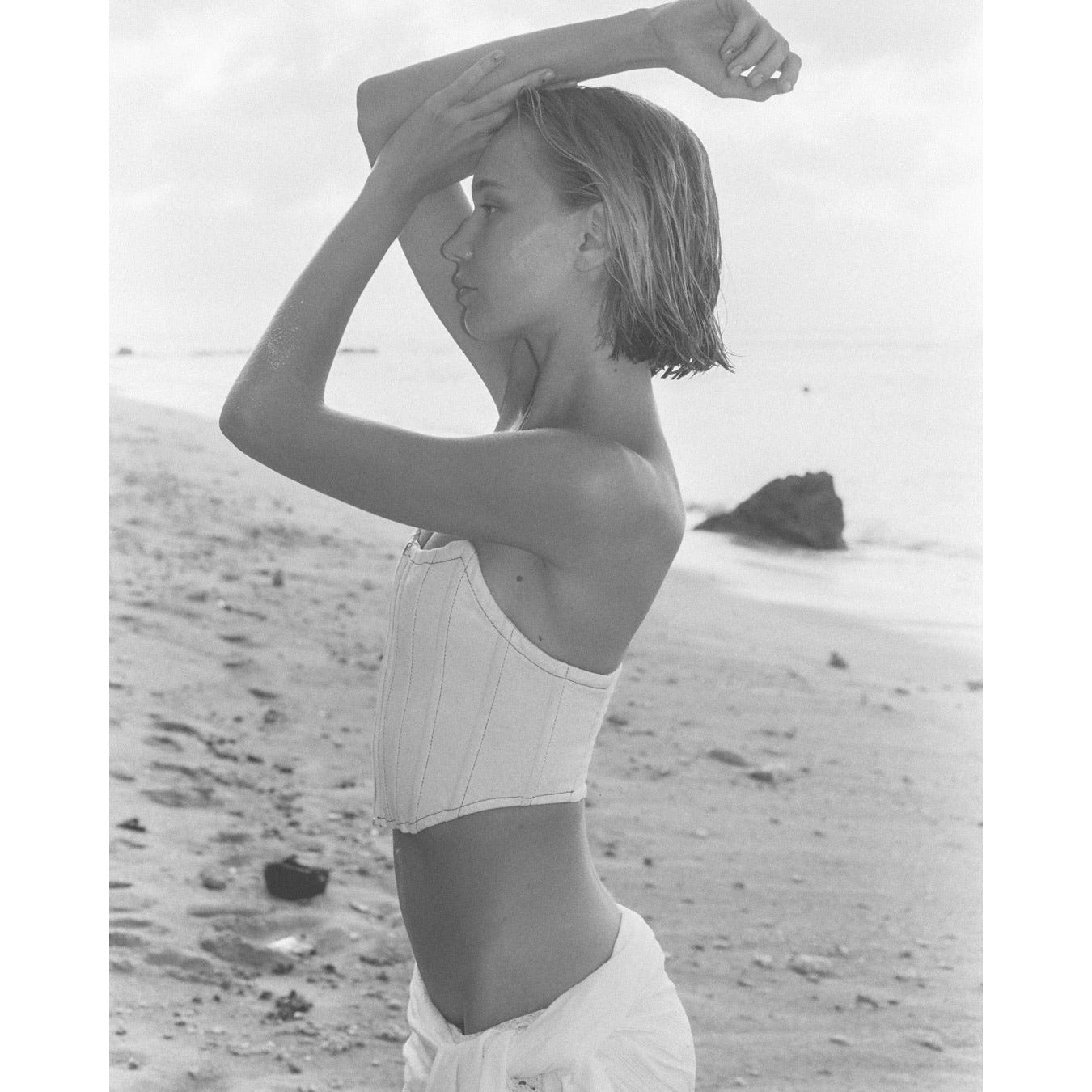 Cropped Corset Ivory