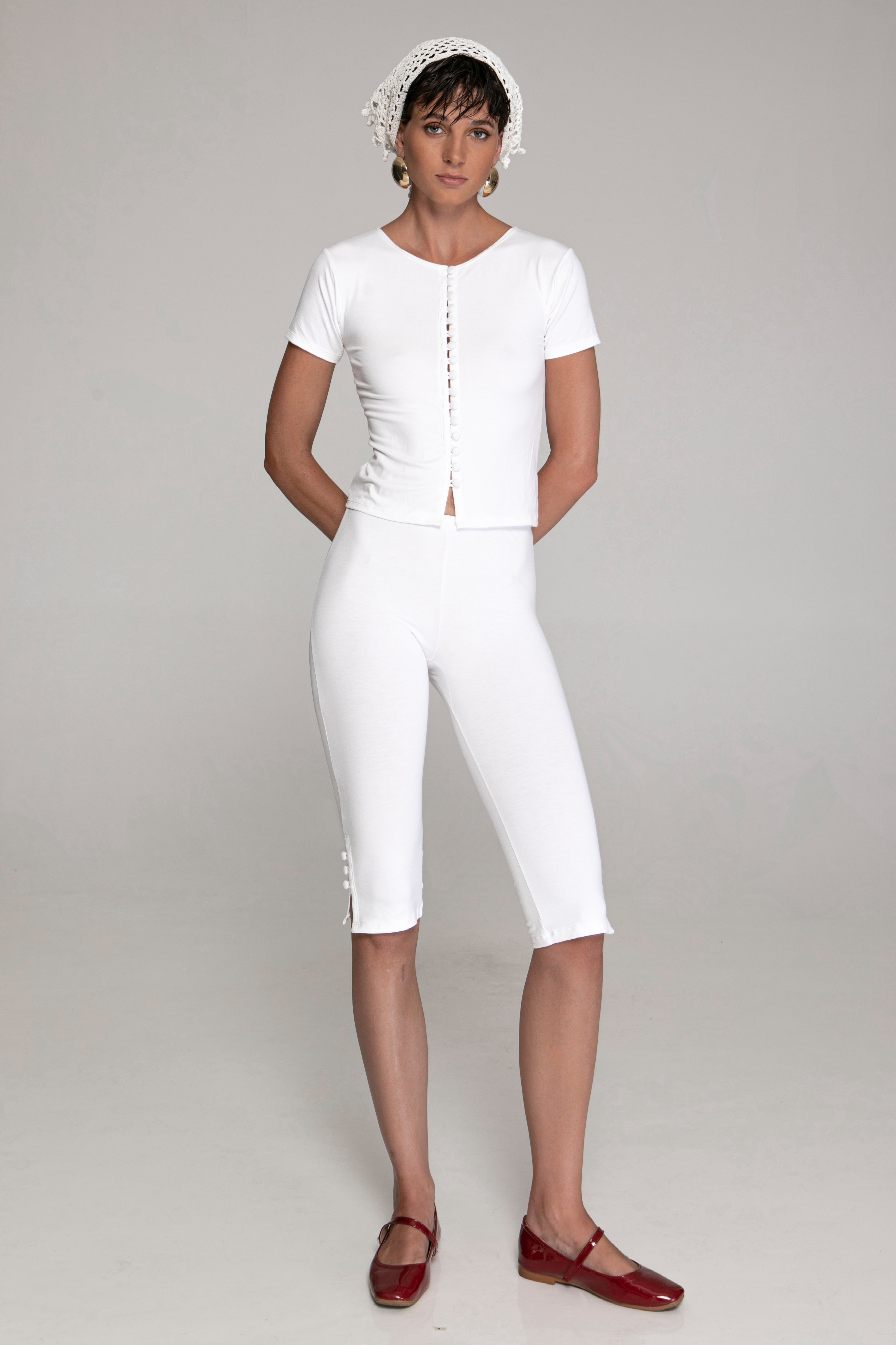 Capri pants White