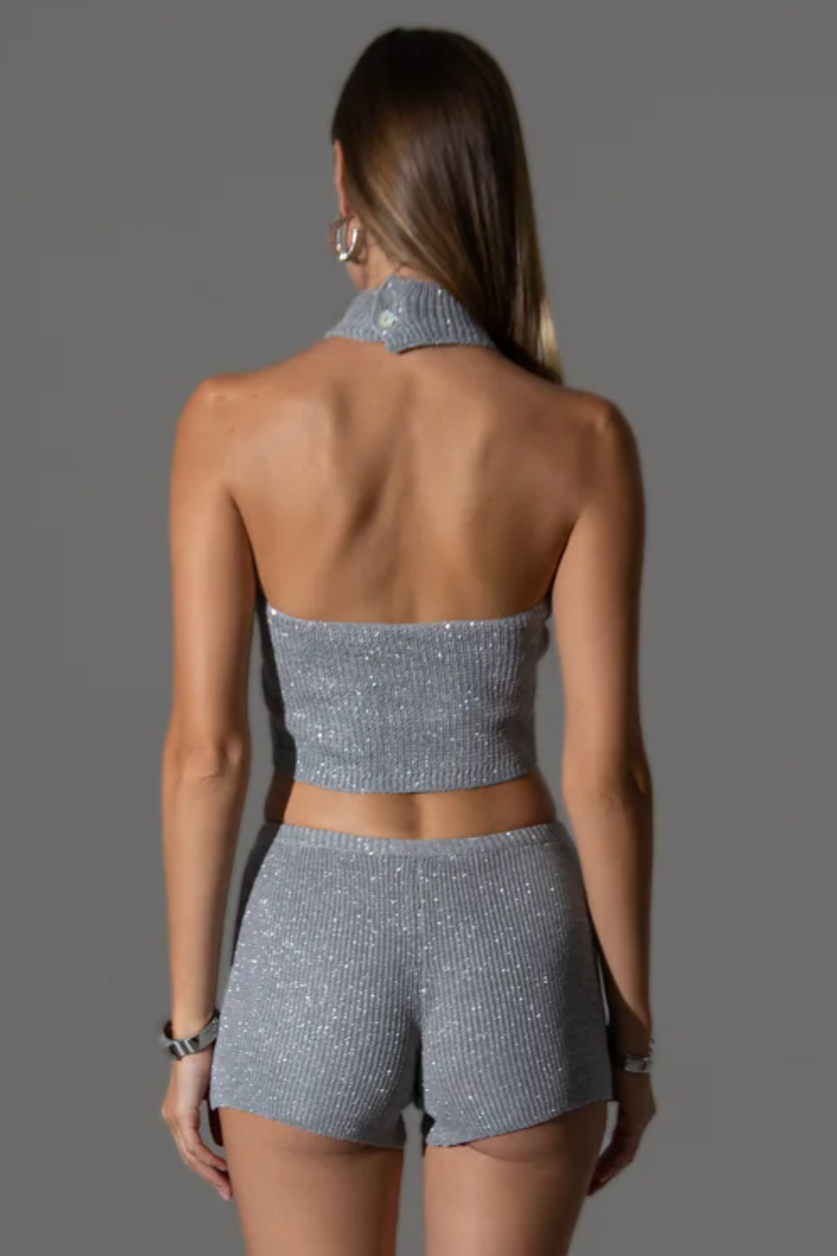 Hourglass Top Silver